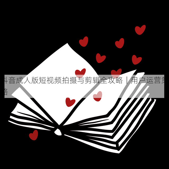 抖音成人版短视频拍摄与剪辑全攻略｜用户运营策略